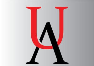 AU logo design in adobe illustrator
