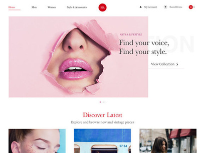 Br: Free Sketch ecommerce / blog template