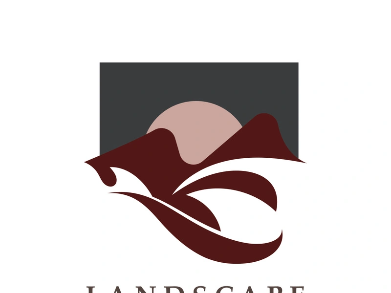 Mountain Nature Landscape Logo design Template Illustration