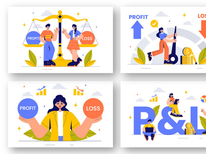 9 Business Profit and Loss Illustration