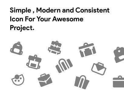 50 Bag Model v2 Glyph Icon