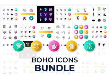 Boho icons bundle preview picture