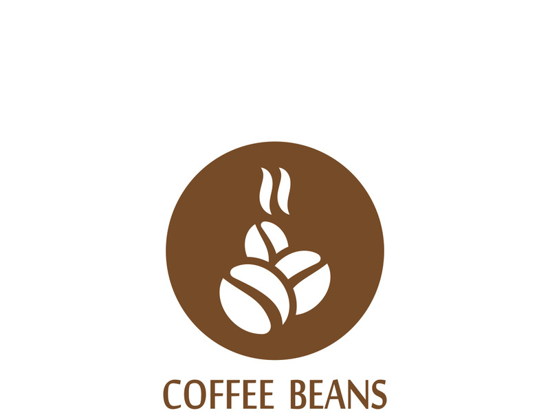 Premium coffee bean logo design.