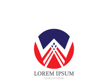 W Letter Logo Template vector illustration design