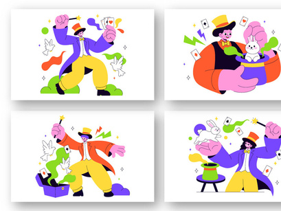 10 Magician Illustration