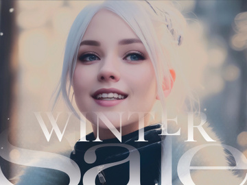 (2)Winter Sale Fashion Retail A2 Poster! preview picture