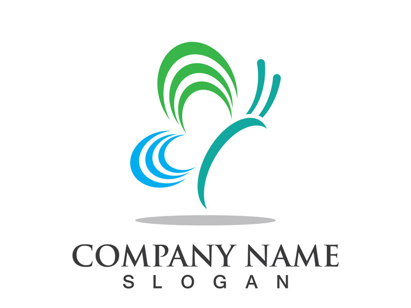 Butterfly logo template symbol vector icon design