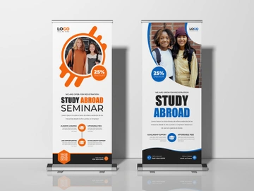 Study Abroad Roll Up Banner Template Ver-2 preview picture