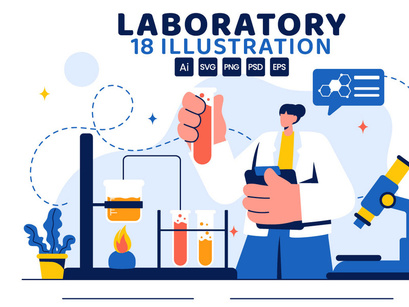 18 Laboratory Science Illustration