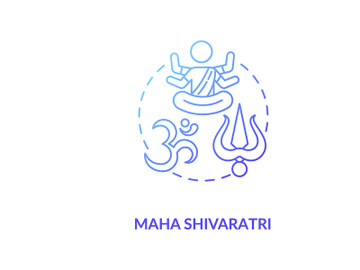 Maha shivaratri concept icon preview picture