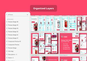 Energy Drink Store App Design