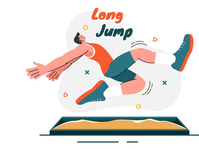 9 Long Jump Sport Illustration