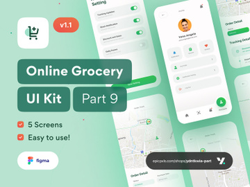 Grofast - Online Grocery App UI Kit Part 9 preview picture