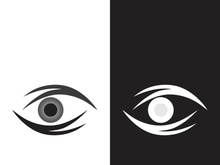 Branding identity corporate eye care vector logo design