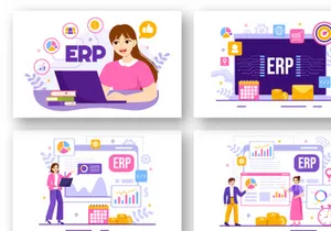 13 ERP Enterprise Resource Planning System Illustration