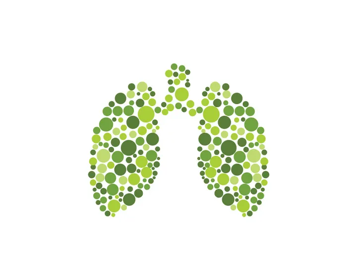 Lung icon logo for medical design