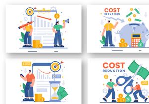 13 Cost Reduction Business Illustration