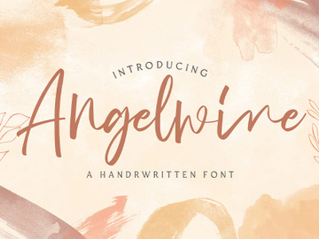 Angelwine - Handwritten Font preview picture