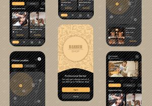 Nearby Barbershop App UI