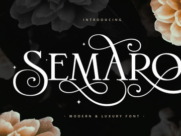 Semaro - Modern & Luxury Font preview picture
