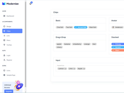 Modernize Free Angular Admin Dashboard Template