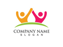 Community Logo Design Template for Teams or Groups.network and social icon design