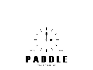 simple paddle logo,design for surfing,rafting,canoe,boat,surfing and rowing equipment business,vector preview picture