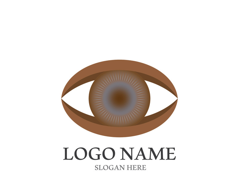 Branding identity corporate eye care vector logo design
