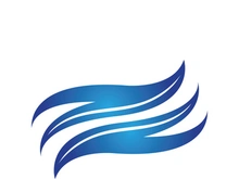 Wave beach vector illustration design logo