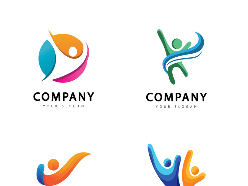 Healthy life People Logo template. Vector illustration.