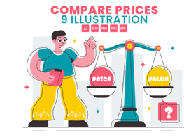 9 Compare Prices Economy Illustration preview picture