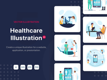 M63_Healthcare & Medical Illustrations_v2 preview picture
