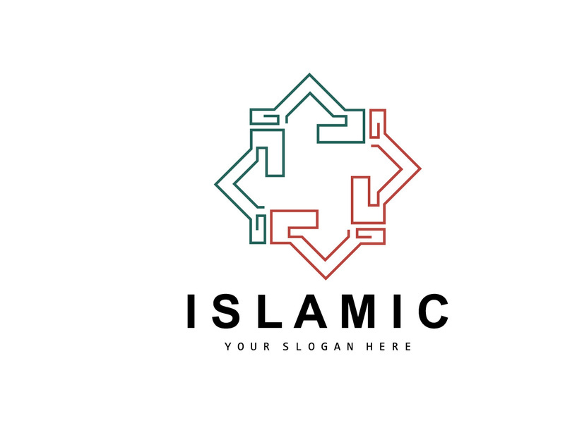 Mosque Logo, Vector Desain Template