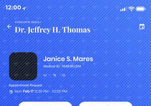 Doctor Appointment Mobile App UI (Light & Dark)