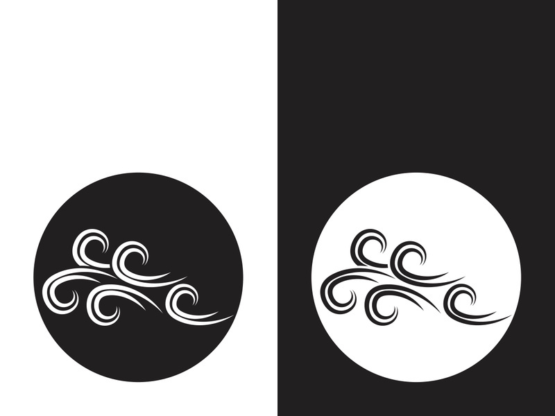 Wind icon vector illustration design template