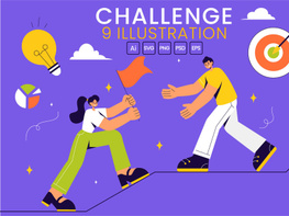 9 Challenge and Overcoming Obstacle Illustration preview picture