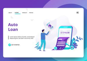 Credit And Loan Landing page template vol 2