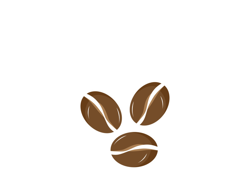 Premium coffee bean logo design.