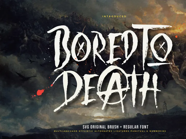 Bored To Death Regular + SVG Font