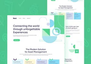 Retol II Landing Page design