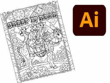 Halloween Coloring Book Page 30 preview picture
