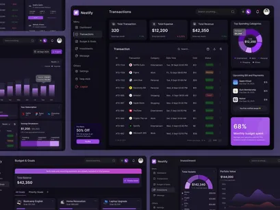 Nestify - Fintech Dashboard UI Kit