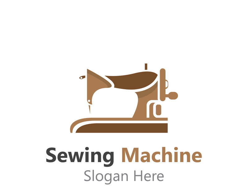 Sewing Machine Logo design concept, Tailor Sewing vector, Fashion Simple Design Template