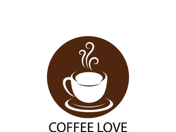 Coffee logo  icon vector illustration template preview picture