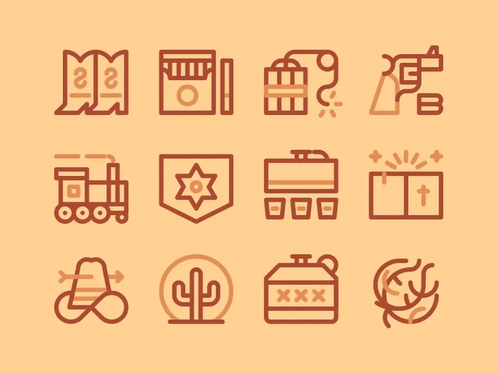 Western Icon set