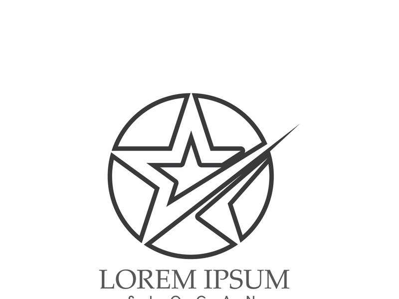 Star icon Template vector illustration design