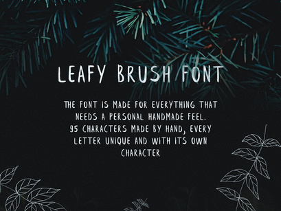 Beautify your text with leafy free brush font | EpicPxls