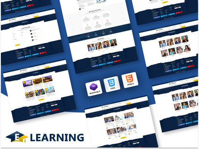 E-learning Online courses Website Template