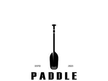 simple paddle logo,design for surfing,rafting,canoe,boat,surfing and rowing equipment business,vector preview picture