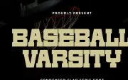 Baseball Varsity - Condensed Slab Serif Font